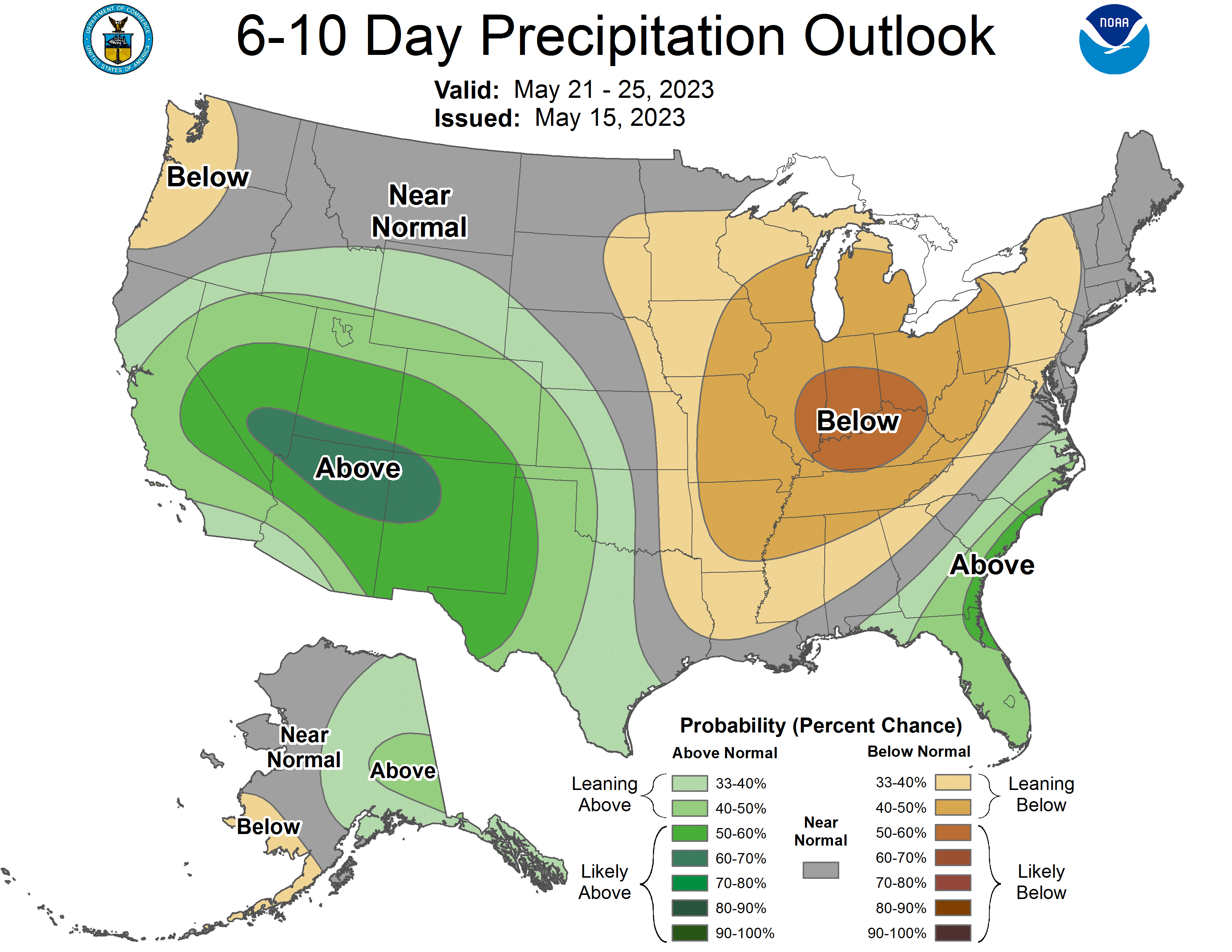 6-10 day precipitation forecast.